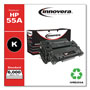 Innovera Remanufactured Black Toner Cartridge, Replacement for HP 55A (CE255A), 6,000 Page-Yield