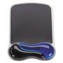 Kensington Duo Gel Wave Mouse Pad Wrist Rest, Blue