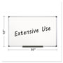 MasterVision™ Porcelain Value Dry Erase Board, 48 x 96, White, Aluminum Frame
