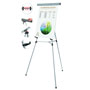 MasterVision™ Telescoping Tripod Display Easel, Adjusts 38" to 69" High, Metal, Silver