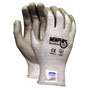 MCR Safety Memphis Dyneema Polyurethane Gloves, Large, White/Gray, Pair