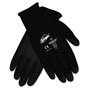 MCR Safety Ninja HPT PVC coated Nylon Gloves, Medium, Black, Pair