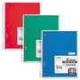 Mead Spiral Notebook, 5 Subjects, Medium/College Rule, Assorted Color Covers, 10.5 x 8, 180 Sheets