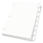 Oxford Custom Label Tab Dividers with Self-Adhesive Tab Labels, 8-Tab, 11 x 8.5, White, 5 Sets