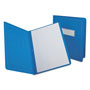 Oxford Report Cover, 3 Fasteners, Panel and Border Cover, Letter, Light Blue, 25/Box