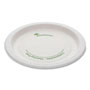Pactiv EarthChoice Pressware Compostable Dinnerware, Plate, 6" Diameter, White, 750/Carton