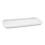 Pactiv Supermarket Tray, #10S, 1-Compartment, 10.75 x 5.7 x 0.65, White, 500/Carton