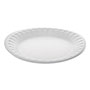 Pactiv Unlaminated Foam Dinnerware, Plate, 7" Diameter, White, 900/Carton
