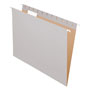 Pendaflex Colored Hanging Folders, Letter Size, 1/5-Cut Tab, Gray, 25/Box