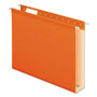 Pendaflex Extra Capacity Reinforced Hanging File Folders with Box Bottom, Letter Size, 1/5-Cut Tab, Orange, 25/Box