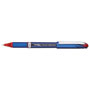 Pentel EnerGel NV Stick Gel Pen, 0.5 mm Needle Tip, Red Ink/Barrel, Dozen