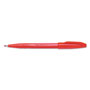 Pentel Sign Pen Color Marker, Extra-Fine Bullet Tip, Red, Dozen