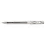 Pilot G-TEC-C Ultra Stick Gel Pen, Ultra-Fine 0.4mm, Black Ink, Clear Barrel, Dozen
