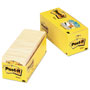 Post-it® Original Pads in Canary Yellow, Cabinet Pack, 3" x 3", 90 Sheets/Pad, 18 Pads/Pack