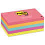 Post-it® Original Pads in Poptimistic Collection Colors, 3" x 5", 100 Sheets/Pad, 5 Pads/Pack