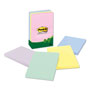 Post-it® Original Recycled Note Pads, Note Ruled, 4" x 6", Sweet Sprinkles Collection Colors, 100 Sheets/Pad, 5 Pads/Pack