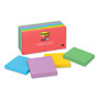 Post-it® Pads in Playful Primary Collection Colors, 3" x 3", 90 Sheets/Pad, 12 Pads/Pack