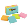 Post-it® Pads in Supernova Neon Collection Colors, 2" x 2", 90 Sheets/Pad, 8 Pads/Pack