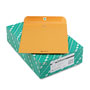 Quality Park Clasp Envelope, #95, Cheese Blade Flap, Clasp/Gummed Closure, 10 x 12, Brown Kraft, 100/Box