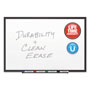 Quartet® Classic Porcelain Magnetic Whiteboard, 36 x 24, Black Aluminum Frame