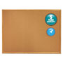 Quartet® Classic Series Cork Bulletin Board, 72 x 48, Oak Finish Frame