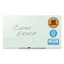 Quartet® InvisaMount Magnetic Glass Marker Board, Frameless, 74" x 42", White Surface