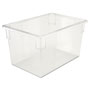 Rubbermaid Food/Tote Boxes, 21 1/2gal, 26w x 18d x 15h, Clear