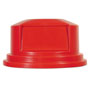 Rubbermaid Round BRUTE Dome Top Lid for 55 gal Waste Containers, 27.25" diameter, Red