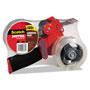 Scotch™ Packaging Tape Dispenser with Two Rolls of Tape, 3" Core, For Rolls Up to 0.75" x 60 yds, Red