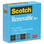 Scotch™ Removable Tape, 1" Core, 0.5" x 36 yds, Transparent
