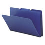 Smead Expanding Recycled Heavy Pressboard Folders, 1/3-Cut Tabs, 1" Expansion, Legal Size, Dark Blue, 25/Box