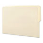 Smead Heavyweight Manila End Tab Folders, 9" Front, 1/2-Cut Tabs, Top Position, Letter Size, 100/Box
