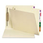 Smead Manila End Tab 1-Fastener Folders with Reinforced Tabs, 0.75" Expansion, Straight Tab, Letter Size, 14 pt. Manila, 50/Box