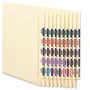 Smead Numerical End Tab File Folder Labels, 0-9, 1 x 1.25, White, 500/Roll, 10 Rolls/Box