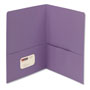 Smead Two-Pocket Folder, Textured Paper, Lavender, 25/Box