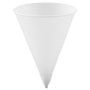 Solo Cone Water Cups, Paper, 4.25oz, Rolled Rim, White, 5000/Carton