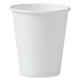 Solo Single-Sided Poly Paper Hot Cups, 6oz, White, 50/Pack, 20 Packs/Carton