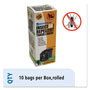 Stout Insect-Repellent Trash Bags, 33 gal, 1.3 mil, 33" x 40", Black, 10/Box