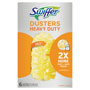 Swiffer Dusters Heavy Duty, Dust Lock Fiber, Yellow, Unscented, 6 Pack Refill, 4/Case, 24 Total