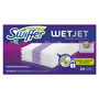 Swiffer WetJet System Refill Cloths, 14" x 3", White, 24 Per Box, 4/Case, 96 Refills Total
