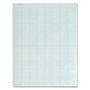 TOPS Cross Section Pads, Cross-Section Quadrille Rule (8 sq/in, 1 sq/in), 50 White 8.5 x 11 Sheets