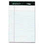 TOPS Docket Ruled Perforated Pads, Narrow Rule, 50 White 5 x 8 Sheets, 6/Pack