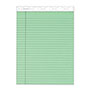 TOPS Prism + Colored Writing Pads, Wide/Legal Rule, 50 Pastel Green 8.5 x 11.75 Sheets, 12/Pack