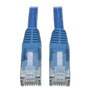 Tripp Lite Cat6 Gigabit Snagless Molded Patch Cable, RJ45 (M/M), 10 ft., Blue