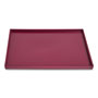TRU RED™ Slim Stackable Plastic Tray, 1-Compartment, 6.85 x 9.88 x 0.47, Purple