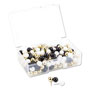 U Brands Fashion Sphere Push Pins, Plastic, Assorted, 7/16", 200/Pack