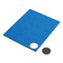 U Brands Heavy-Duty Board Magnets, Circles, Blue, 0.75", 24/Pack