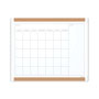 U Brands PINIT Magnetic Dry Erase Calendar with Plastic Frame, 20 x 16, White Surface and Frame