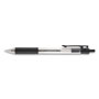Universal Comfort Grip Ballpoint Pen, Retractable, Medium 1 mm, Black Ink, Clear Barrel, 48/Pack