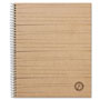 Universal Deluxe Sugarcane Based Notebooks, Kraft Cover, 1-Subject, Medium/College Rule, Brown Cover, (100) 11 x 8.5 Sheets